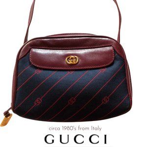 GUCCI ✰ Vintage Navy Crossbody Bag